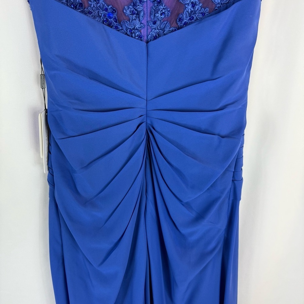 JJ’S house Royal Blue A-Line Sequins Chiffon maxi Dress Size:XL - Picture 13 of 16